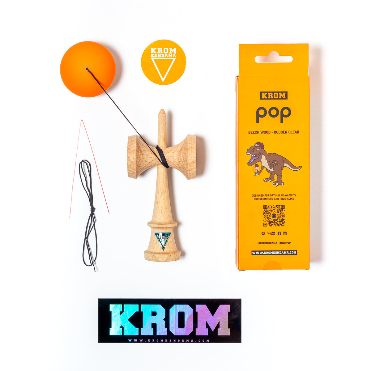 KROM POP GUMMI ORANGE 